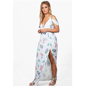 Plus Felicity Open Shoulder Maxi Dress